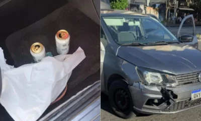 Motorista de app bêbado é preso após causar acidente na Avenida dos Andradas, em Belo Horizonte