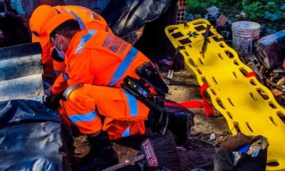 Casal é soterrado após desabamento de casa no Norte de Minas; bombeiros resgatam vítimas com fraturas