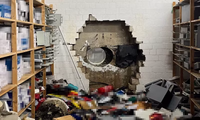 Quadrilha alemã realiza roubo milionário em banco após perfurar cofre por parede de concreto