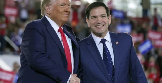 Marco Rubio: "Presidente Trump não está brincando" com anúncios internacionais