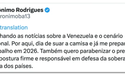 Governadores se dividem sobre intervenção dos EUA na Venezuela; Tarcísio, Caiado e Ratinho Jr. apoiam, enquanto Leite, Jerônimo e Barbalho criticam