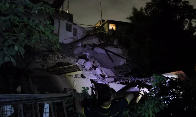 Casa desaba no Vale do Jatobá, em BH, e idoso é resgatado em meio a chuvas intensas na capital