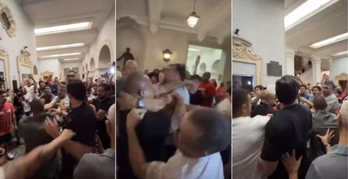 Ato pelo 8 de Janeiro em SP termina em confusão com ex-deputado bolsonarista