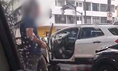 Coronel da reserva da PM e policial penal trocam agressões e fecham trânsito no Centro de BH