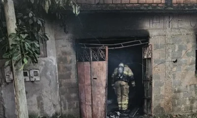 Incêndio em residência na Região Central de Minas Gerais resulta em morte de homem de 41 anos