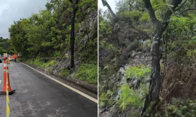 Avenida Nossa Senhora do Carmo em BH é interditada pela Defesa Civil devido a risco iminente de deslizamento