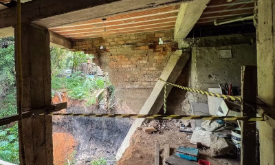 Risco de Desabamento em Casa no Bairro Planalto Após Chuvas Intensas: Defesa Civil Alerta Família em BH