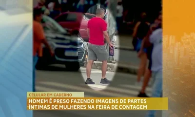 Homem é preso em Contagem após filmar partes íntimas de mulheres em feira de artesanato para vender na internet