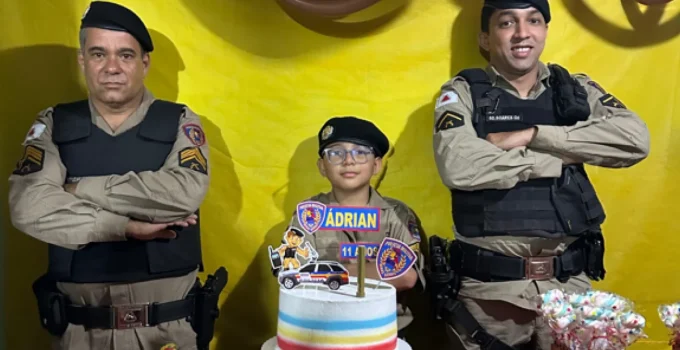 PM de Governador Valadares Realiza Sonho de Menino de 11 Anos em Festa Temática da Corporação