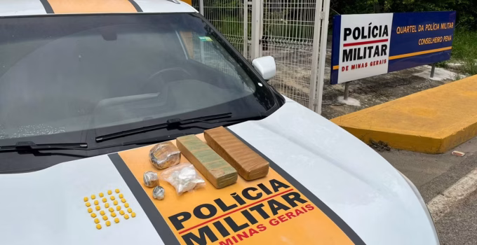 Motociclista é preso com grande quantidade de drogas em operação na BR-259, próximo ao Vale do Aço