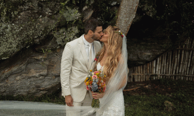 Lucas Malvacini, o Anjinho de 'Amor à Vida', e jornalista Anna Laura celebram união em cenário mineiro paradisíaco