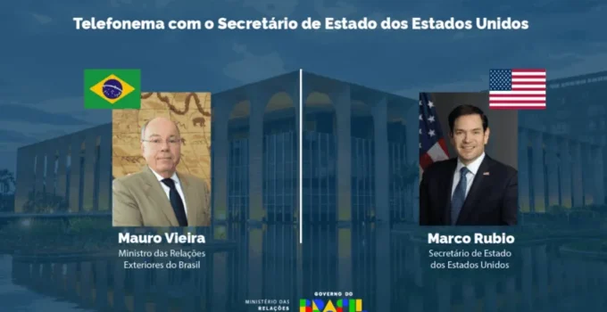 Vieira e Rubio definem agenda para possível encontro entre Lula e Trump
