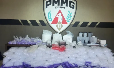 PM desarticula laboratório de cocaína e apreende R$ 1 milhão em drogas destinadas ao Carnaval de BH
