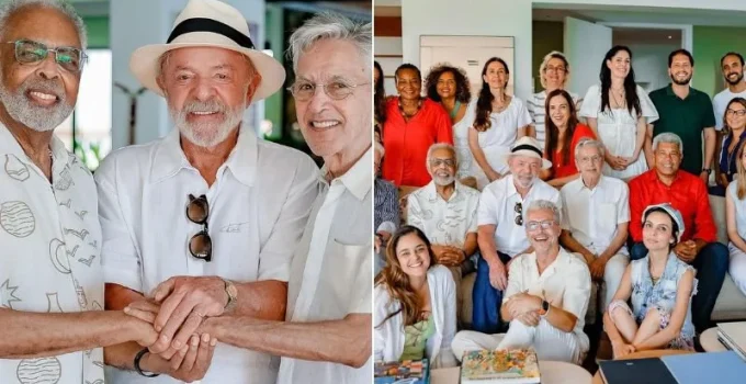 Lula almoça com Gilberto Gil, Caetano Veloso e Jerônimo Rodrigues em Salvador