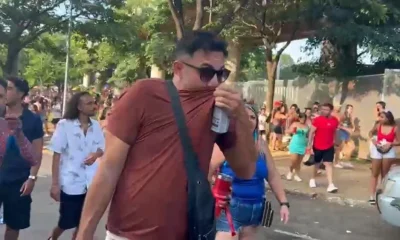 Spray de Pimenta Usado pela PM em Bloco de Zé Felipe em BH Gera Polêmica e Reclamações de Foliões e Ambulantes