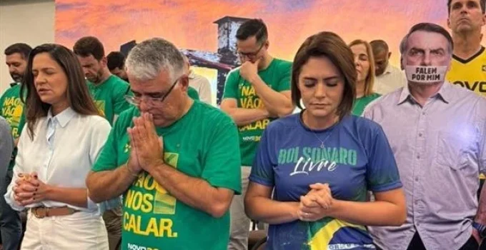 Michelle Bolsonaro e Romeu Zema lançam Eduardo Girão pré-candidato ao governo do Ceará em evento com foco na direita nacional