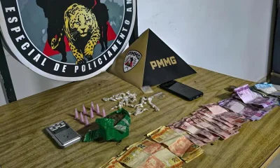 Foragido da Justiça é Preso com Mais de 50 Porções de Drogas em Ponto Crítico de Venda no Bairro Goiânia, Região Nordeste de BH