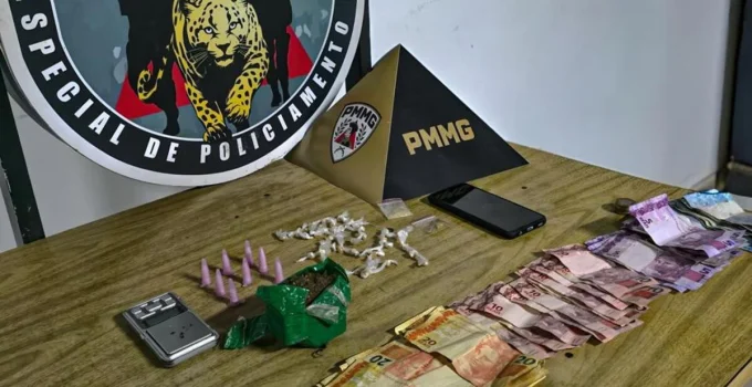 Foragido da Justiça é Preso com Mais de 50 Porções de Drogas em Ponto Crítico de Venda no Bairro Goiânia, Região Nordeste de BH