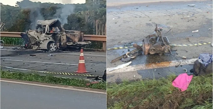 Tragédia na Fernão Dias: Saveiro cruza pista e causa colisão com duas carretas em Lavras, matando quatro pessoas