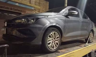 Carro de locadora com registro de apropriação indébita em SP é apreendido pela PMRv no Norte de Minas