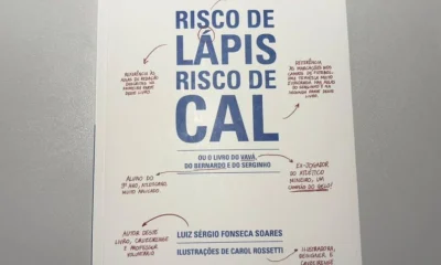 Livro 'Risco de Lápis, Risco de Cal' une educação, futebol e histórias de BH em lançamento