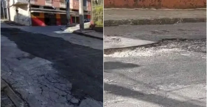 Asfalto da Copasa Cede em BH Seis Dias Após Obra; Moradores Reclamam da Qualidade e Demora