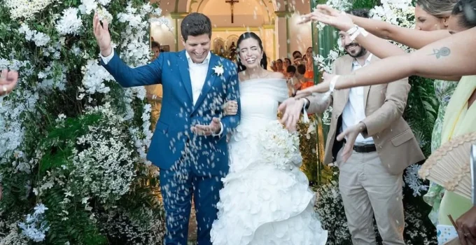 Casamento de Tabata Amaral e João Campos reúne peso-pesado da política brasileira em Pernambuco