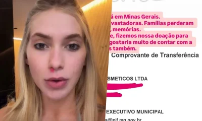Virginia Fonseca doa R$ 120 mil para vítimas de chuvas em Minas Gerais; valor surpreende
