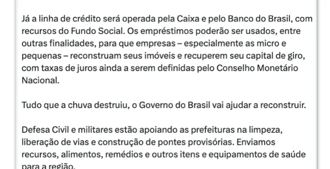 Lula Assina Medidas Provisórias para Socorrer Vítimas de Chuvas na Zona da Mata Mineira