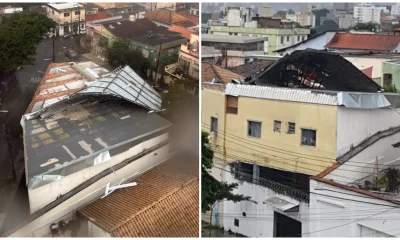 Temporal Arranca Telhado de Kitnets no Santa Tereza e Causa Estragos em Diversos Bairros de BH