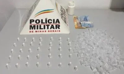 Homem é preso com 36 pinos de cocaína em Iapu após denúncia anônima que mobilizou a Polícia Militar