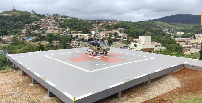 Heliponto em São Gonçalo do Rio Abaixo reforça atendimento aeromédico e agiliza socorro no Médio Piracicaba
