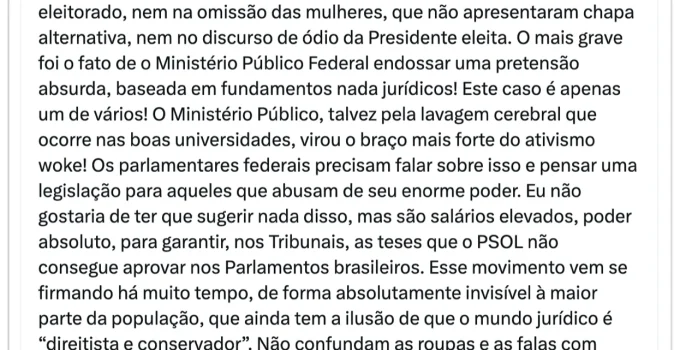 Janaína Paschoal acusa MPF de endossar "pretensão absurda" de Erika Hilton