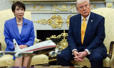 Trump questiona Japão sobre aviso prévio para ataques, comparando com Pearl Harbor em encontro tenso