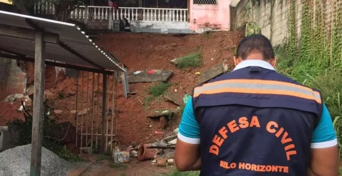 Chuvas Intensas Elevam Risco Geológico em Quatro Regiões de Belo Horizonte; Defesa Civil Alerta Moradores