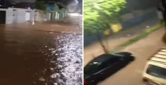Temporal súbito causa mais de 30 ocorrências de alagamentos e colapsos em Itabira, MG; cidade em emergência