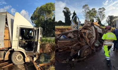 Batida Fatal entre Caminhão e Caminhonete na MG-050 Deixa Um Morto e Interrompe Tráfego em Pimenta, Centro-Oeste de Minas