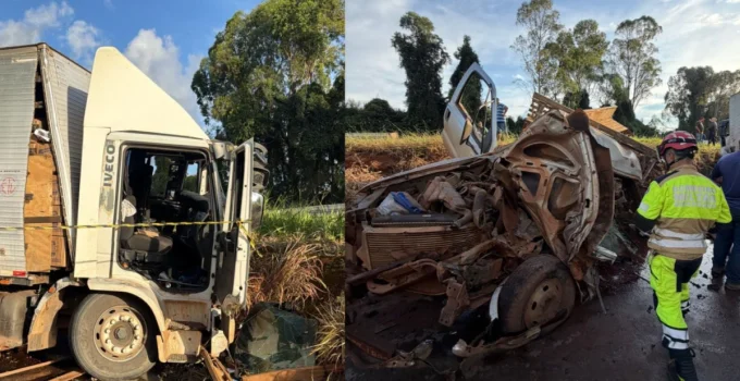 Batida Fatal entre Caminhão e Caminhonete na MG-050 Deixa Um Morto e Interrompe Tráfego em Pimenta, Centro-Oeste de Minas
