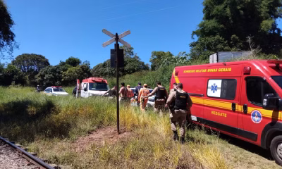 Homem morre em hospital após ser atropelado por trem na zona rural de Soledade de Minas, Sul de Minas