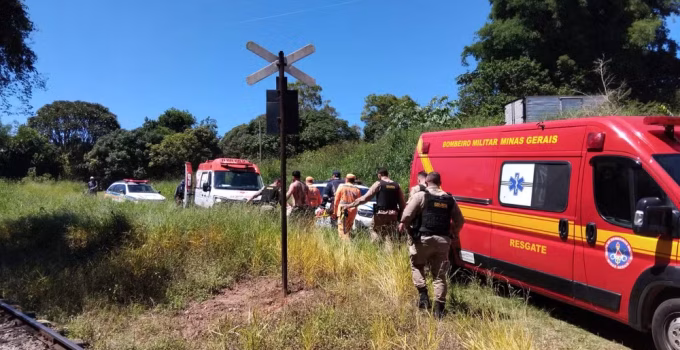 Homem morre em hospital após ser atropelado por trem na zona rural de Soledade de Minas, Sul de Minas