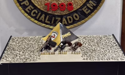 Traficantes Montam Escolta Armada para Proteger Ponto de Venda de Drogas em Contagem; PM Prende Olheiro e Apreende Armas e Maconha