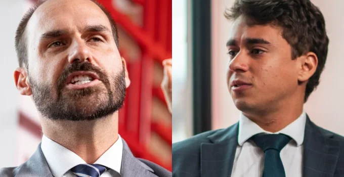 Nikolas Ferreira e Eduardo Bolsonaro trocam farpas públicas nas redes sociais