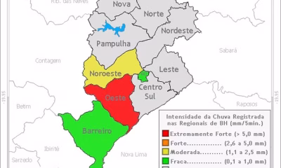 Alerta de Chuva Forte e Granizo em BH: Defesa Civil Pede Atenção Redobrada em Áreas de Risco