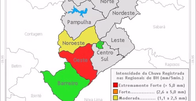 Alerta de Chuva Forte e Granizo em BH: Defesa Civil Pede Atenção Redobrada em Áreas de Risco