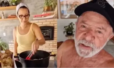 Janja na mira de deputado federal após preparo de carne de paca para Lula