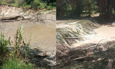 Rompimento de contenções em Itatiaiuçu causa turbidez e afeta abastecimento de água na Grande BH