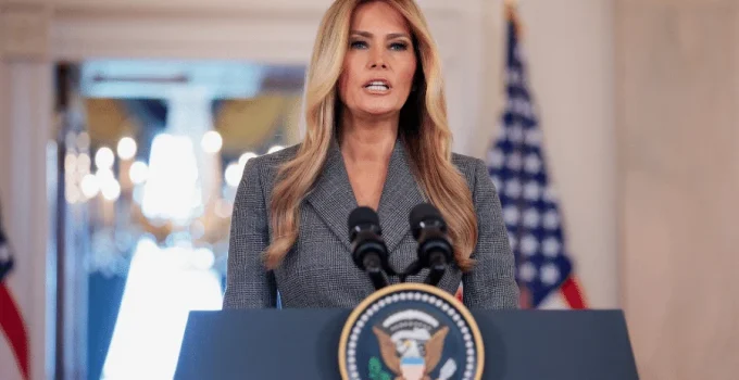 Melania Trump rompe silêncio sobre Epstein e Ghislaine Maxwell em pronunciamento surpresa na Casa Branca